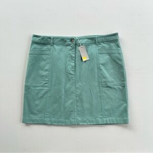 Boden Abingdon Mini Skirt Pockets Denim Mint Green Women’s US Size 20-22 NWT